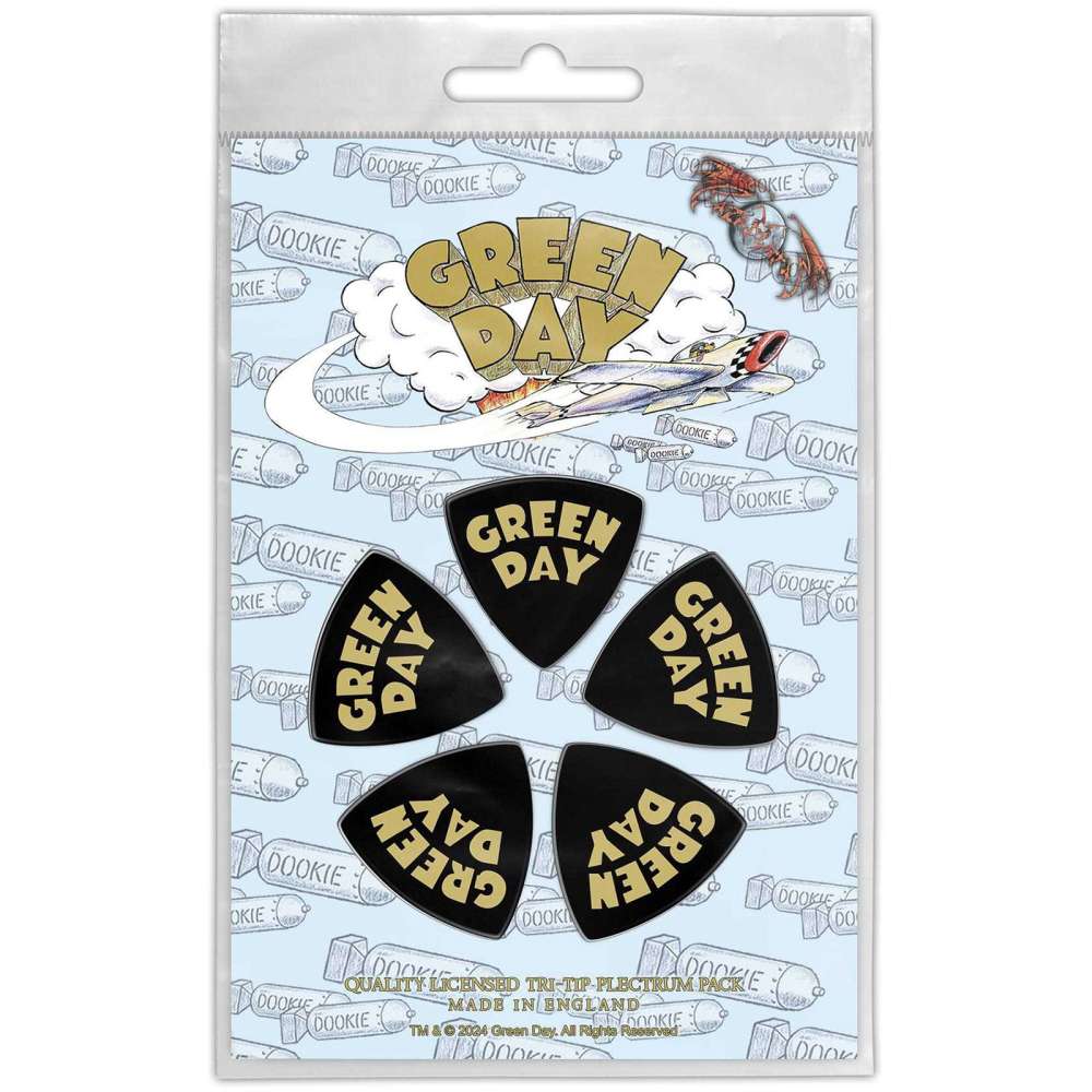Green Day - Dookie Logo Plectrum - Black